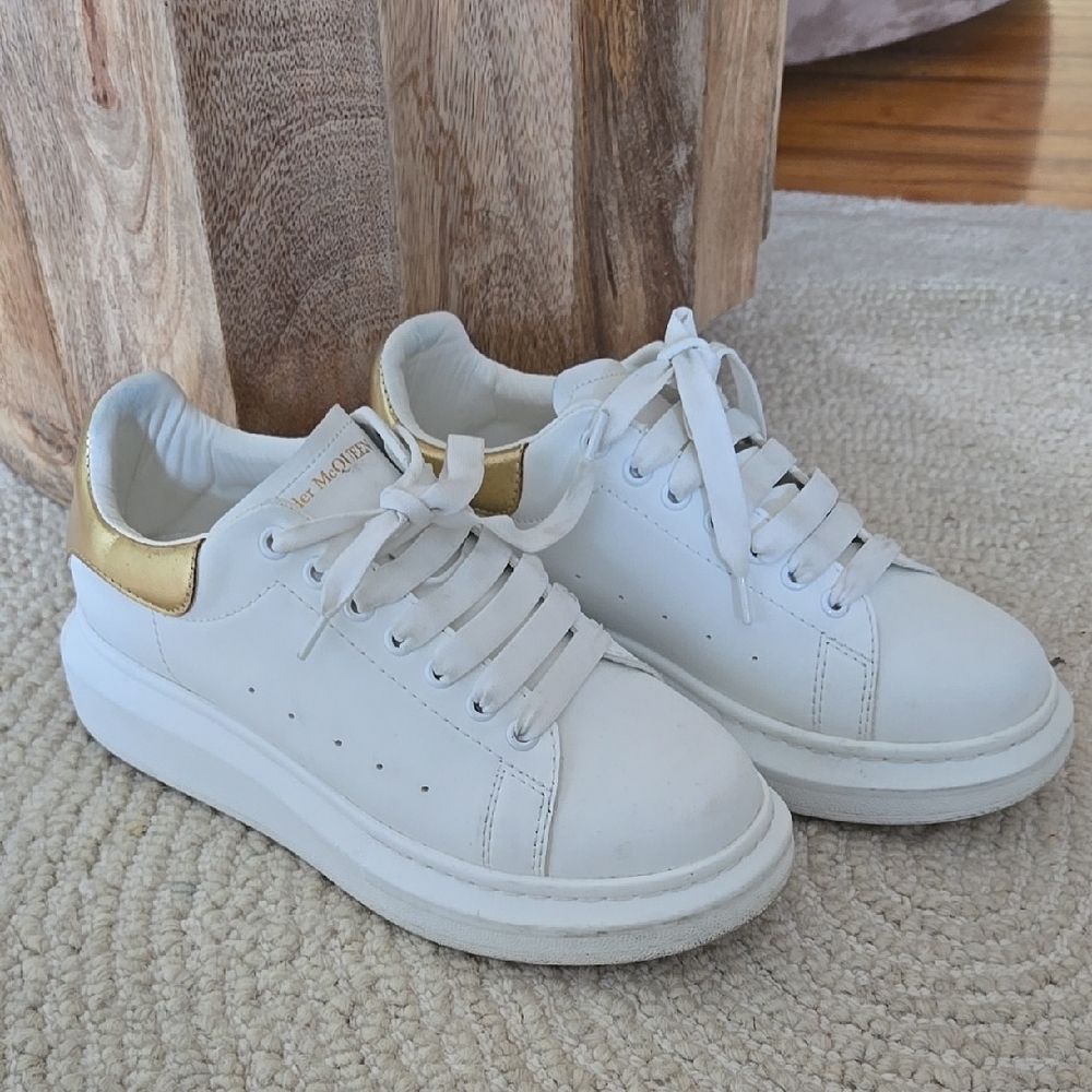 White/ Gold MCQUEEN sneakers